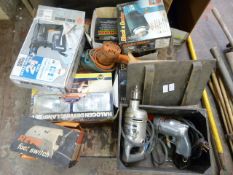 Quantity of Assorted Tools; Heat Gun, Drill, Secur