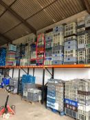 Assortment of rectangle stackable boxes. QTY 10