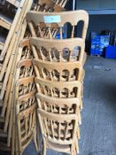 42 x Natural Banqueting Chairs - No pads