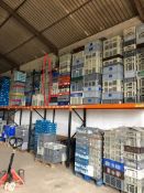 Assortment of rectangle stackable boxes. QTY 11