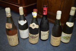 Six Bottles of 1970's and 80's Wine