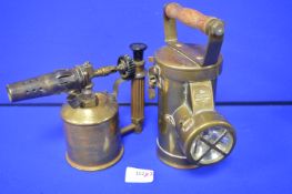 Ceag Brass Inspection Lamp plus Sievert Blow Lamp