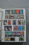 Stamp Album Containing British and Channel Island Stamps