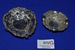 Two Hallmarked Sterling Silver Dishes ~42g total