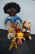 Soft Toy Monkey, Walt Disney Goofy, Wind Up Teddies, etc.