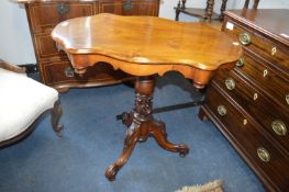 Mahogany Tilt Top Side Table on Tripod Base