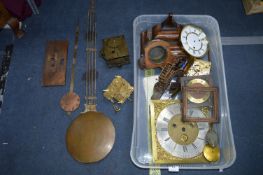 Vintage Clock Parts; Movements, Pendulums, Faces, etc.