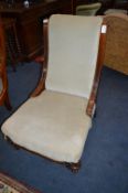 Victorian Mahogany Nursing Chair