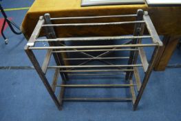 Folding Oak Shelf Rack