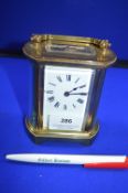 Brass Carriage Clock dated 1966