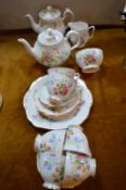 Ridgeway Pottery Royal Adderley Tea Set 23 Pieces