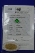 One Square Quartz ~10.0 carats, Clarity: 11, Colour: Green