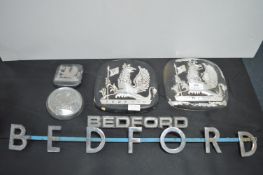 Vintage Bedford Lorry Nameplates and Badges