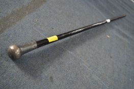 Silver Topped Walking Cane