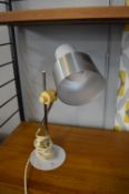 1970's Aluminium Adjustable Table Lamp