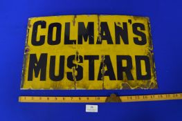 Original Enamel Sign - Coleman's Mustard