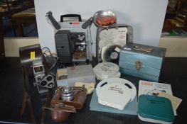 Eumig 635 Movie Master Cine Projector, Bell & Howell Cine Camera, Koroll 25mm Camera...