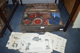 Wooden Case of Meccano (wooden case has perished)