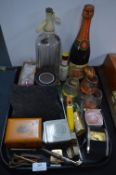 Drinking Collectibles, Vintage Wine, Tins, Hornsea Pottery Paperweights, etc.