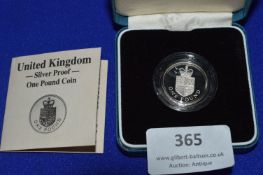 1988 UK Silver Proof £1 Coin