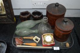 Victorian Painted Canisters, Bottles, etc.