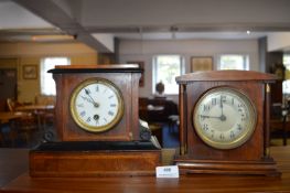Two Edwardian Mantel Clocks