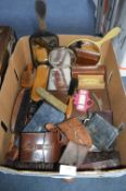 Leather Items, Dressing Sets, Brushes, Razors, etc.