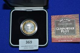 400th Anniversary of The Gunpowder Plot 2005 UK Silver Proof Coin