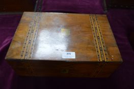 Inlaid Mahogany Writing Slope