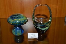 Two Studio Glass Pieces signed Medina