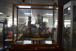 Scale Model of the Sailing Ship Bathia (which became the Bounty and was built in Hull)