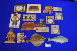 Victorian and Edwardian Cards and Scraps Including Fish & Crabs, Cigars, etc.