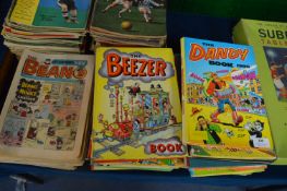 1980's Dandy and Beezer Annuals plus Beano Comics