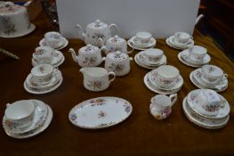 Minton Marlow Pattern Tea Set 40+ pieces, plus One Royal Crown Derby Posies Jug