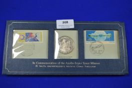 Apollo Sawyers Space Mission 1975 Silver Proof Coin