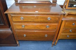 Mahogany Three Drawer Chest