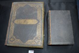 Victorian Leather & Brass Bound Brown's Family Bible, Published by Slater of Leeds 1841