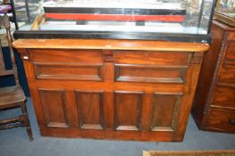 Victorian Paneled Mahogany Bank Counter