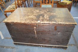 Large Victorian Pine Blanket Box