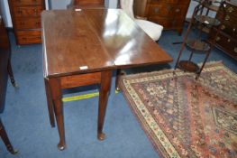Mahogany Drop Leaf Table with Padded Feet