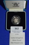 1998 UK Silver Proof £1 Coin