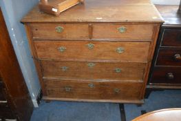 Victorian Oak Two over Three Chest