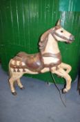 Modern Reproduction Carved and Painted Carousel Horse