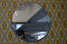 1930's Twelve Sided Beveled Edge Wall Mirror