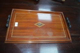Inlaid Mahogany Tray