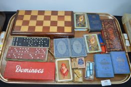 Playing Cards, Dominoes, Draughts Board, etc.