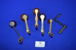 Six Clock Crank Keys