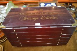 Arthur Price Master Cutler's Sovereign Collection Cutlery Range Display Case