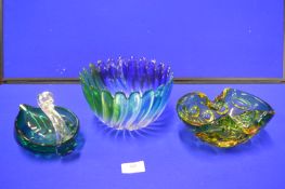 Three Murano Glass Dishes