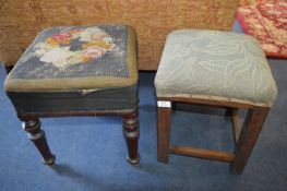 Pair of Upholstered Stools